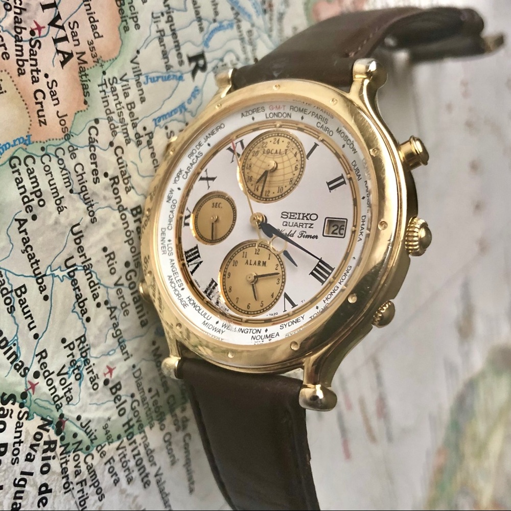 Vintage 1990 Age Of Discovery Seiko Quartz watch